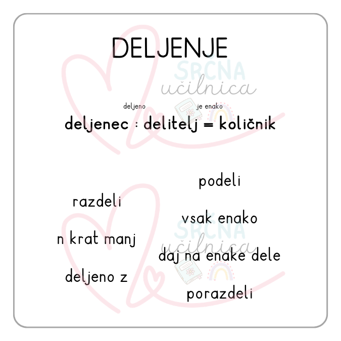 Računske operacije - plakati in plonkci - slika 6